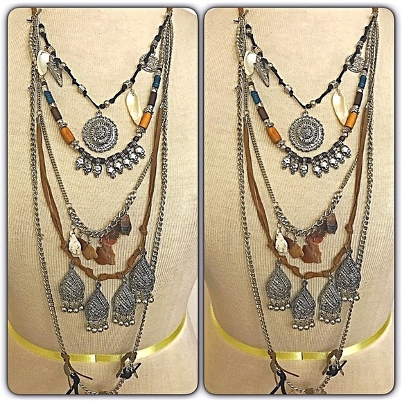 ‼️SALE Amazing Bohemian Festival Layered Necklace - Picture 4 of 8